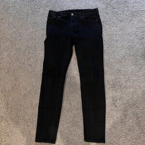 ACNE STUDIOS BLA KONST MADE IN ITALY CLIMB STAY BLACK JEANS -  W31